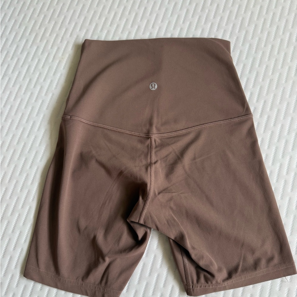 lululemon athletica High-Rise Brown Bike Shorts
